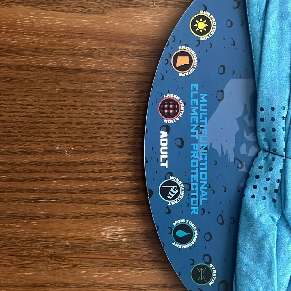Salt life face shield blue